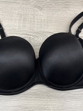 Q-T Intimates 5-Way Convertible Strapless Bra Black 38D NWT